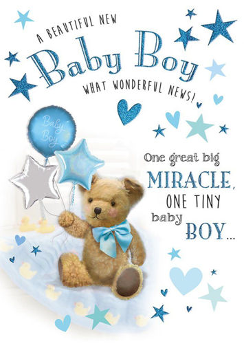 Picture of BEAUTIFUL NEW BABY BOY CARD